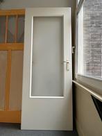 Glazen binnendeur wit, Ophalen, 80 tot 100 cm, Binnendeur, Zo goed als nieuw