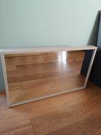 Spiegel rechthoek met abs kaderrand kleur kalk eiken, Huis en Inrichting, Nieuw, Ophalen of Verzenden, 75 tot 100 cm, Minder dan 100 cm