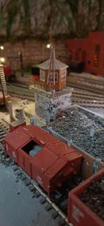 kolen bunker faller ho en evt 3 kolenwagens marklin, Ophalen, Wisselstroom, Gebruikt, Wagon