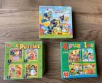 3x puzzels, Kinderen en Baby's, Speelgoed | Kinderpuzzels, Ophalen of Verzenden, Meer dan 50 stukjes, Zo goed als nieuw