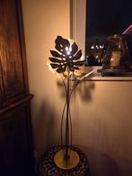 Goudkleurige Palm Schemerlamp - 80 cm, Huis en Inrichting, Lampen | Vloerlampen, Ophalen, Zo goed als nieuw, Minder dan 100 cm