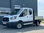 Ford Transit 310 2.0 TDCI 105pk L2H1 DC Pick-up 7 persoons |, Auto's, Ford, Stof, Zwart, 4 cilinders, Electronic Stability Program (ESP)