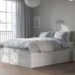IKEA bed, Huis en Inrichting, Slaapkamer | Bedden, Overige maten, 140 cm, Wit, Zo goed als nieuw