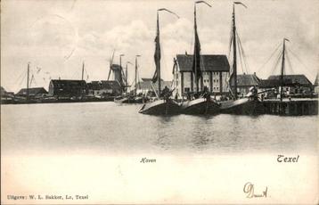 Texel Haven vissersboten en Molen TOPKAART ZIE BESCHRIJVING beschikbaar voor biedingen