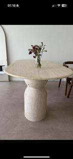 Eettafel travertin, Huis en Inrichting, Tafels | Eettafels, Ophalen, Nieuw, 50 tot 100 cm, Vijf personen of meer