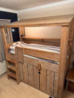 Robuuste steigerhouten hoogslaper, Kinderen en Baby's, Kinderkamer | Stapelbedden en Hoogslapers, Ophalen, Gebruikt, Hoogslaper