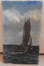 Zuiderzee botter in het zicht van de haven, Ophalen of Verzenden