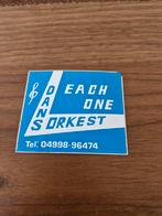 1317 Sticker Dansorkest Each One, Verzamelen, Ophalen of Verzenden, Nieuw, Overige typen