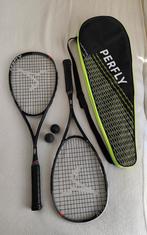 Perfly squash rackets met balletjes en draagtas, Sport en Fitness, Squash, Ophalen of Verzenden, Zo goed als nieuw