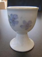 Oud eierdopje; aardewerk; afbeelding: Viooltjes, Antiek en Kunst, Ophalen of Verzenden