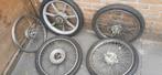 Bromfiets wielen 17 inch, Ophalen of Verzenden, Gebruikt