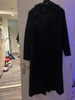 Nikkie lange zwarte jas met glitter draad, maat L, Ophalen of Verzenden, Zo goed als nieuw, Maat 42/44 (L), Zwart