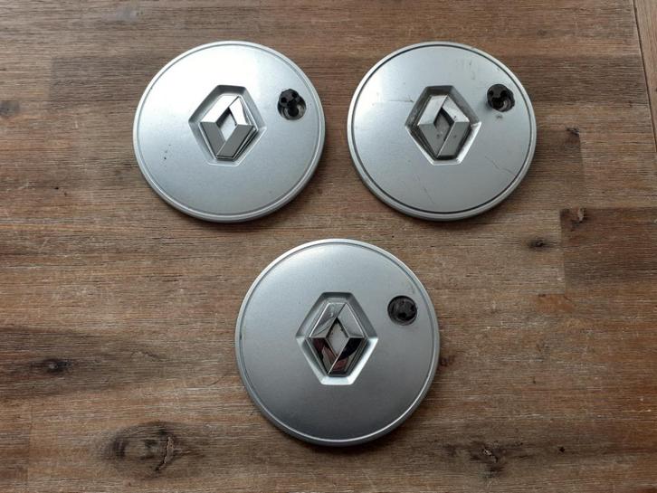 3 NAAFKAPPEN - RENAULT Modus/Clio etc. - Voor org 16 Lm-Velg, Auto diversen, Wieldoppen, Gebruikt, Verzenden