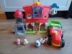 Fisher price boerderij en tractor, Ophalen, Zo goed als nieuw, Speelset, Met geluid