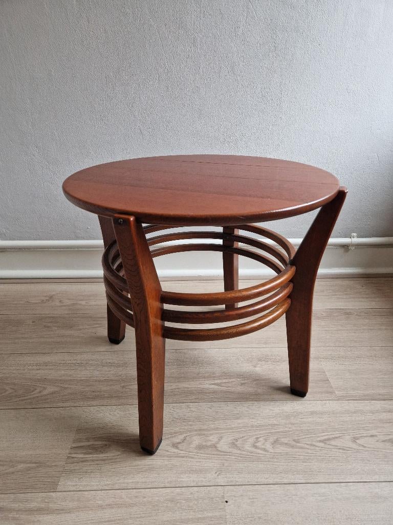 Schuitema ronde bijzettafel Emile (Art-Deco/Jugendstil), Huis en Inrichting, Tafels | Bijzettafels, Rond, Nieuw, 55 tot 75 cm