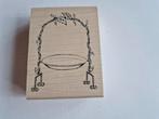 Stempel, Hobby en Vrije tijd, Stempelen, Ophalen of Verzenden, Gebruikt, Houten stempel