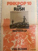 RUSH A3 advertentie Hemisheres release PINKPOP 1979, Ophalen of Verzenden