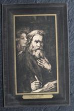 Saint Mathieu, door Rembrandt, de Tulp (reproductie?), Verzenden, Voor 1920, Ongelopen, Cultuur en Media