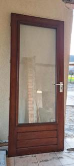Hardhouten deur, Ophalen, Gebruikt, 80 tot 100 cm, Buitendeur