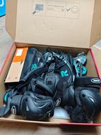 Roces Icon W 80 (Zwart/Aqua) + Beschermers - Ongebruikt, Sport en Fitness, Skeelers, Ophalen, Roces, Nieuw, Inline skates 4 wielen