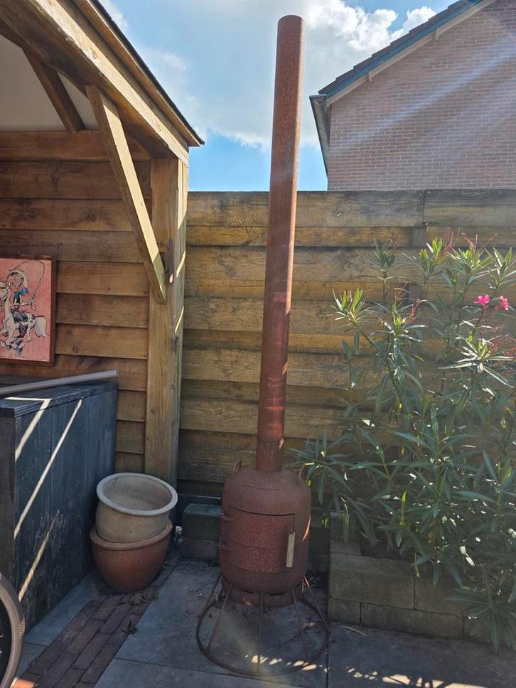 Gasfles tuinkachel, Tuin en Terras, Vuurkorven, Zo goed als nieuw, Ophalen