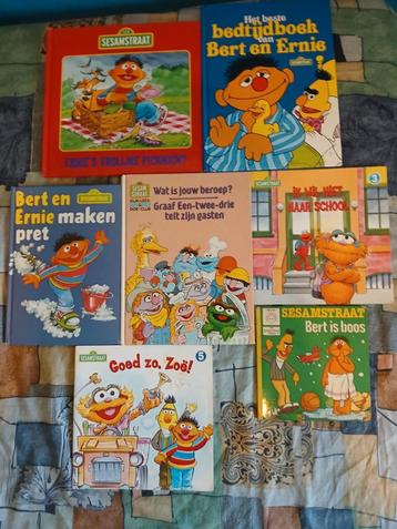Meerdere Sesamstraat, Bert & Ernie boeken zie foto's  beschikbaar voor biedingen