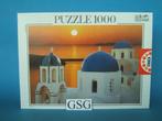 Dusk in Santorini 1000 st nr. 12047 (Educa), Ophalen, 500 t/m 1500 stukjes, Zo goed als nieuw, Legpuzzel