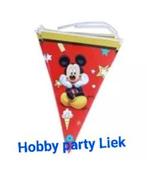Mickey mouse vlaggenlijn nr S462, Ophalen of Verzenden, Nieuw, Versiering, Verjaardag