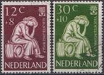 Vluchtelingen serie 736 – 737 O. ADV. no.27 K., Postzegels en Munten, Postzegels | Nederland, Verzenden, Na 1940, Gestempeld