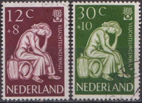 Vluchtelingen serie 736 – 737 O. ADV. no.27 K., Postzegels en Munten, Postzegels | Nederland, Gestempeld, Na 1940, Verzenden