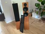 Twee Tannoy revolution r3 geluidsboxen inclusief bedrading, Audio, Tv en Foto, Luidsprekers, Ophalen, Gebruikt, Front, Rear of Stereo speakers