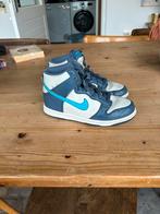 Nike dunk high wit blauw, Kinderen en Baby's, Jongen of Meisje, Gebruikt, Ophalen of Verzenden, Sportschoenen