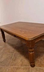 Salontafel, eiken donker bruin. 135x75x50 cm, Ophalen, Gebruikt, 100 tot 150 cm, 50 tot 100 cm