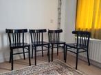 4 oude café stoeltjes, Ophalen, Gebruikt, Zwart, Café stoeltjes