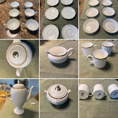 Koffie en thee set Wedgwood Cavendish, Verzamelen, Porselein, Kristal en Bestek, Zo goed als nieuw, Compleet servies, Porselein