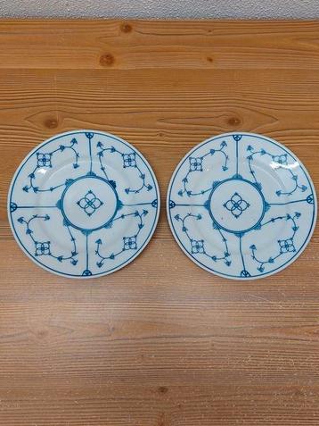 2 ontbijtbordjes Jäger Eisenberg Blau Saks beschikbaar voor biedingen