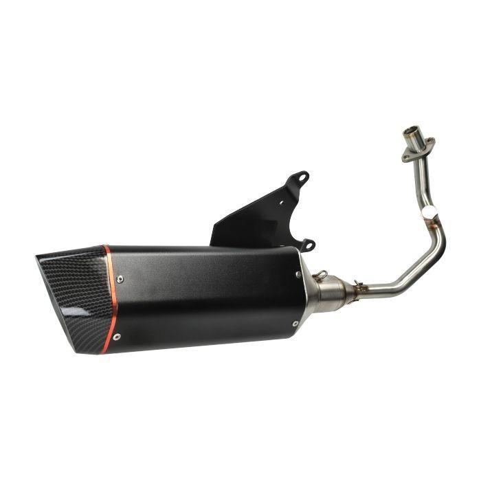 Uitlaat Piaggio Zip 4T 3V Euro-4 Bullet racing zwart NIEUW, Motoren, Tuning en Styling, Ophalen of Verzenden