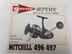 Garcia service boekje van Mitchell 496 497 molen 560, Gebruikt, Ophalen of Verzenden, Molen