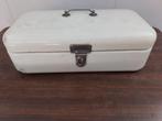 Vintage Emaille Broodtrommel - Wit, Ophalen of Verzenden