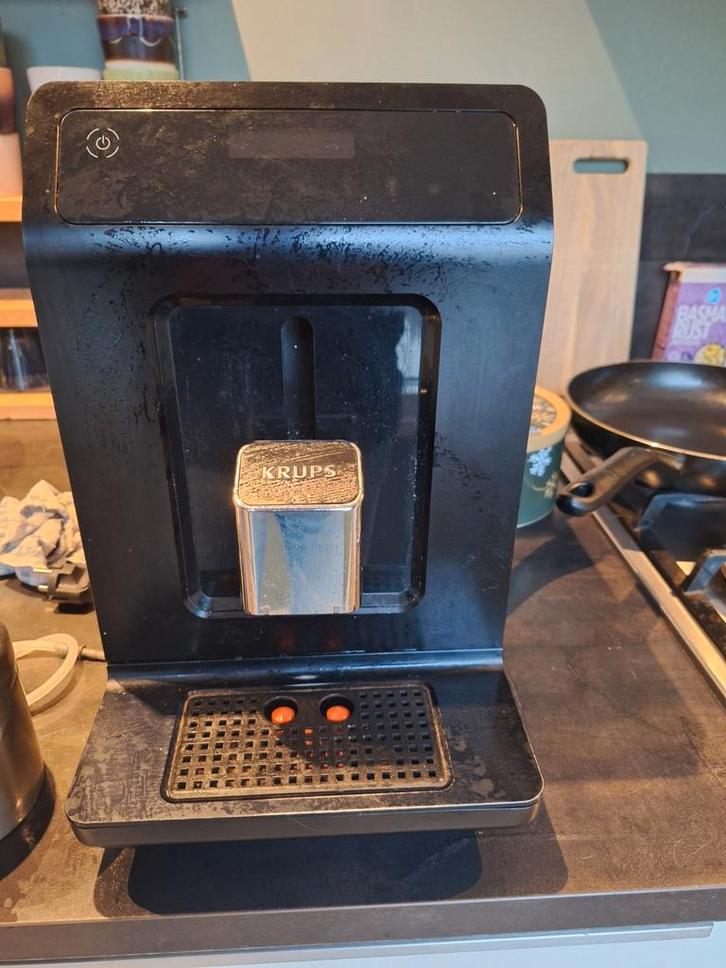 Krups Koffiebonenmachine - Goede Koffie!, Witgoed en Apparatuur, Koffiezetapparaten, Gebruikt, Koffiebonen, Koffiemachine, 2 tot 4 kopjes