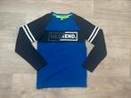 Blauw met zwarte longsleeve - B.Nosy - 122/128, Kinderen en Baby's, Kinderkleding | Maat 122, Ophalen of Verzenden, Zo goed als nieuw
