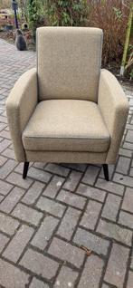 Twee zandkleurige / gele fauteuils, Huis en Inrichting, Fauteuils, Ophalen, 75 tot 100 cm, 50 tot 75 cm