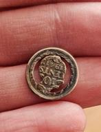Zeldzame cut coin 10 cent Nederland 1941 Koningin Wilhelmina, Ophalen of Verzenden