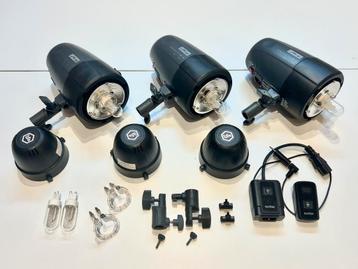 Metz Mecastudio set: 1x BL-400 + 2x BL-200 + extra’s beschikbaar voor biedingen