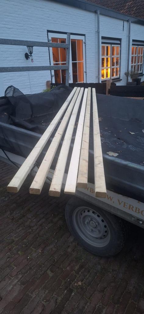 Geïmpregneerde Rachels 28x44x270cm, Doe-het-zelf en Verbouw, Hout en Planken, Nieuw, Balk, Vuren, 250 tot 300 cm, 25 tot 50 mm