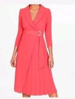 Gelegenheidsjurk koraalrood Sonia Peña 42  NIEUW, Kleding | Dames, Ophalen of Verzenden, Nieuw, Maat 42/44 (L), Onder de knie