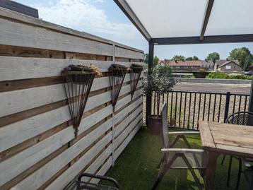 3x decoratieve metalen huiven / wandhangers voor in de tuin beschikbaar voor biedingen