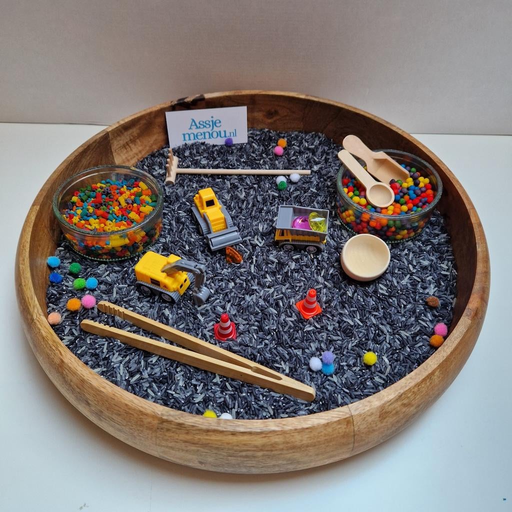 Speelbakvulling compleet XL Bouwplaats grijs, Ophalen of Verzenden, Bouwen