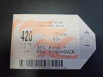 toegangsbewijs ajax - psv  1998, Ophalen of Verzenden, Nieuw, Ajax, Spelerskaart