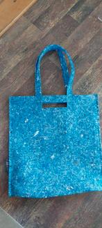 www i-did .nl vilten schouder tas blauw, Ophalen of Verzenden, Zo goed als nieuw, Blauw, Shopper